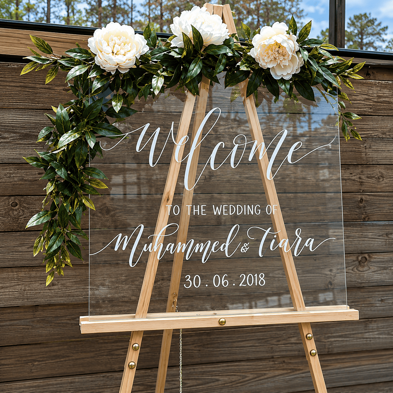 Acrylic Welcome Sign