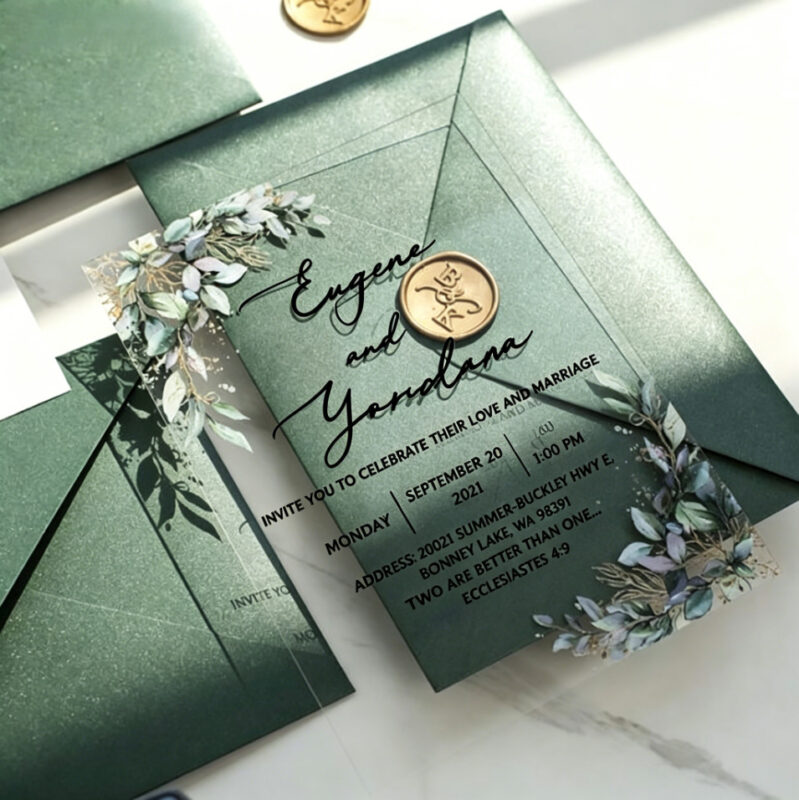 Acrylic Wedding Invitation